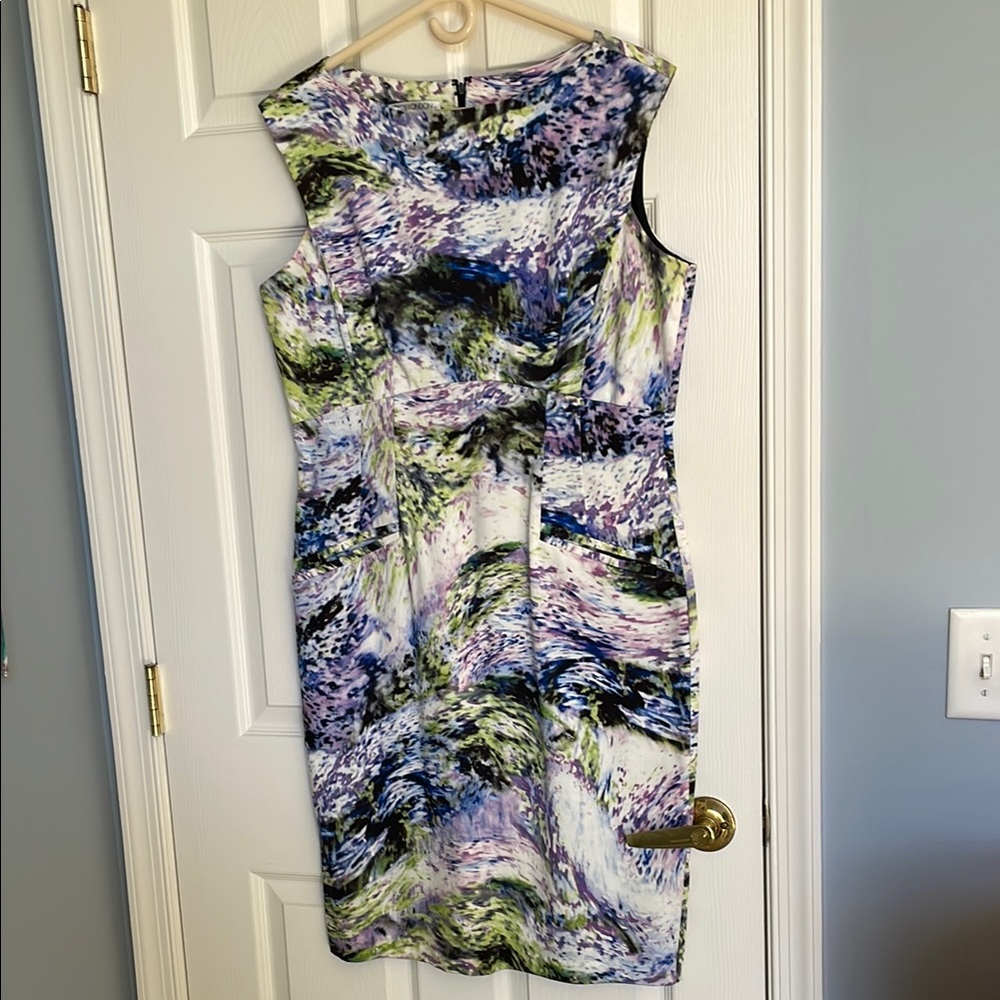 Elegant Multicolor Sleeveless Dress